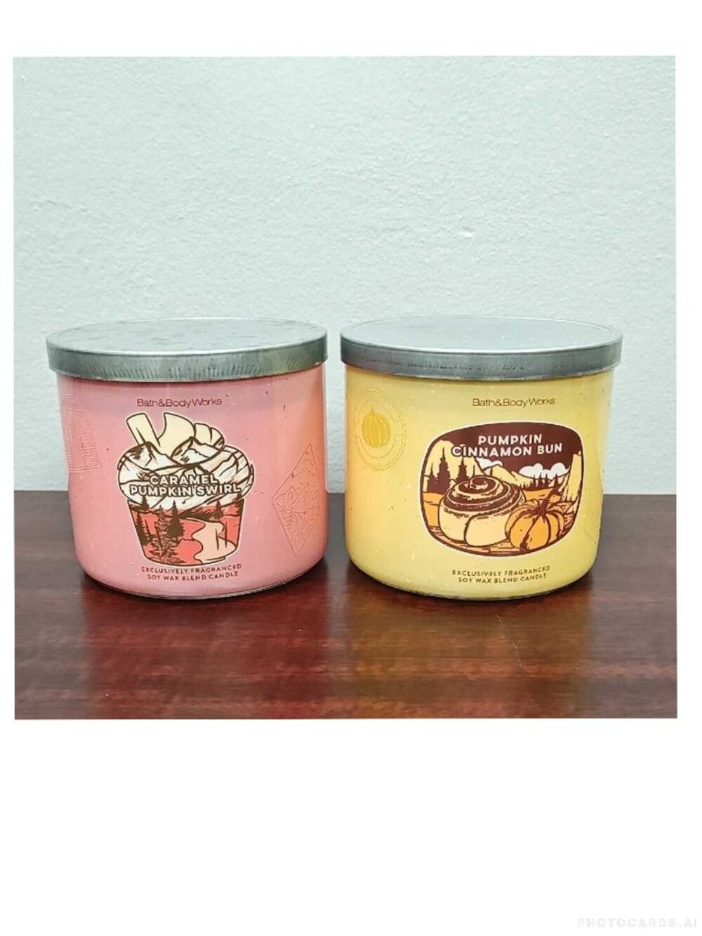 Bath & Body Works PUMPKIN TREATS  3 Wick Candle Bundle - FALL CAMP COLLECTION